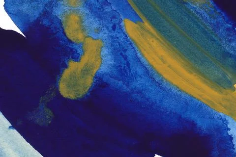Blue splash watercolor texture background. Stock Illustration