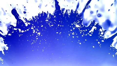 Blue splotchy ink textured background Stock Footage 102758099
