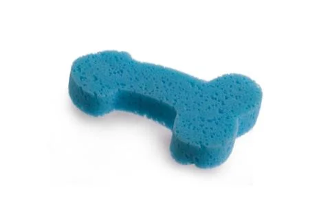 Blue sponge in the form of a penis 写真素材