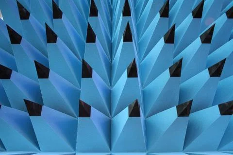 Blue sponge tip in abstract pencil form Stock Photos