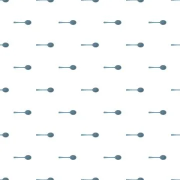Blue spoons simple repeating pattern kitchen utensil design イラスト素材