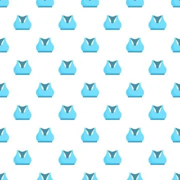 Blue sport bra seamless pattern background for sportswear Stock Illustration