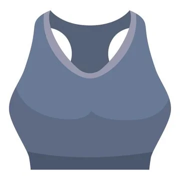 Blue sports bra for intense workout session Stock Illustration