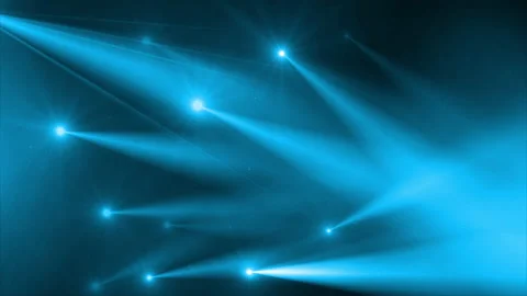 Blue spot light stage loop animation Stock Footage 182708799
