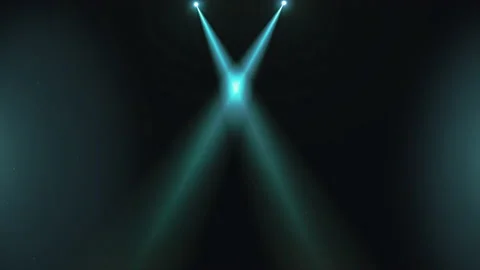 Blue spot light stage loop animation Stock Footage 185944317