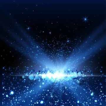 Blue spotlight background. Stock Illustration