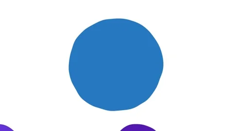 Blue spots. Abstraction. A large circle in the center. Stock Footage 272261597