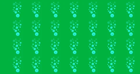 Blue spots pattern promotes safer internet day on transparent background. Stock Footage 318505129