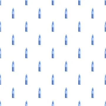 Blue spray bottle repeating pattern for packaging design 스톡 일러스트