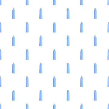 Blue spray bottle repeating seamless pattern background Stock Illustration