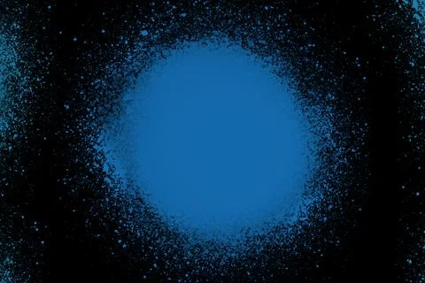 Blue spray surface on black background Stock Illustration