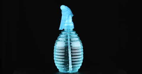Blue sprayer for indoor plants Stock Footage 107651559