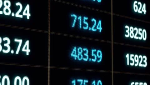 Blue spreadsheet with numbers and data. Blue spreadsheet with numbers data... Stock Photos