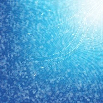 Blue spring abstract nature background. Stock Illustration