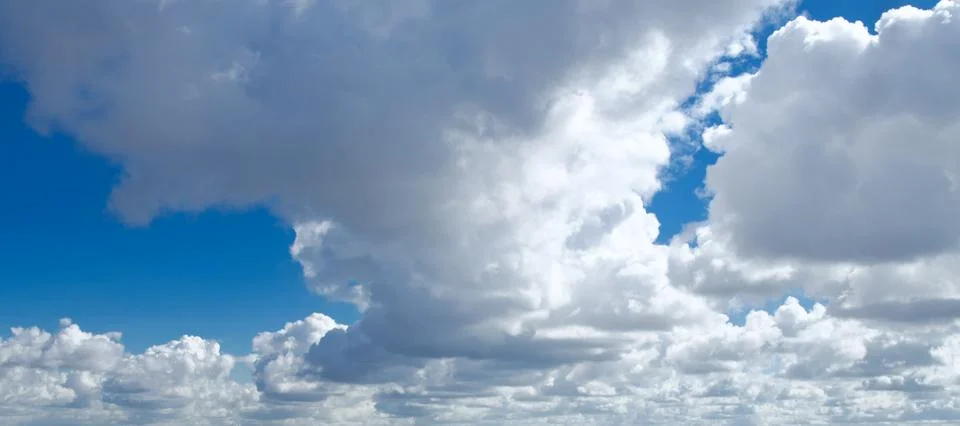 Blue spring sky Stock Photos