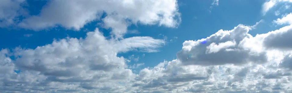 Blue spring sky Stock Photos