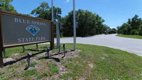 Blue Spring State Park Sign Stock Footage 108876253