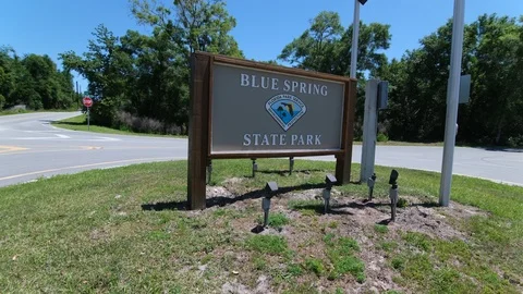 Blue Spring State Park Sign Stock Footage 108876266