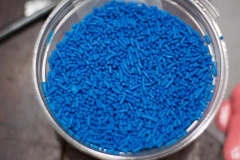 Blue sprinkles Stock Photos