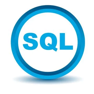 Blue sql icon Иллюстрация