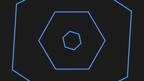 Blue square on black background Vídeos de archivo 285693043