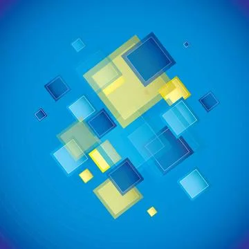 Blue square Blue square background with square elements Copyright: xZoonar... 스톡 사진