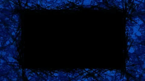 Blue square  bobwire background with alpha matte Video stock 8922237