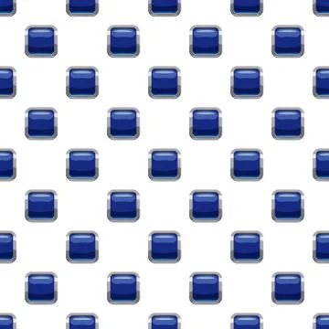Blue square button pattern Illustrazione stock