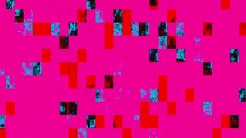 Blue Square Cells Form Diagonal Abstract Pink Doors Stock Footage 327606571