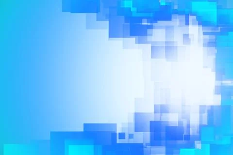 Blue square geometric abstract background. Blue rectangle digital dynamic des Stock Photos