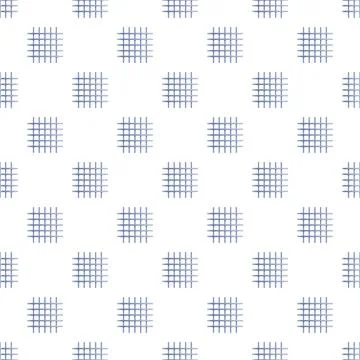 Blue square grid pattern seamless background design Stock Illustration