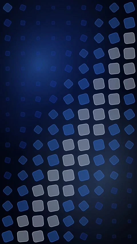 Blue Square Grid Rotating Vertical Seamless Loop Animated Dark Background For Stock Footage 343858646