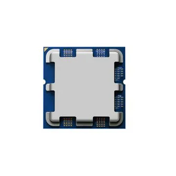 Blue square microchip module is displayed close-up Stock Photos