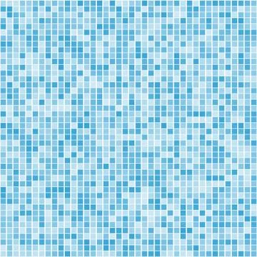 Blue square mosaic background Stock Illustration
