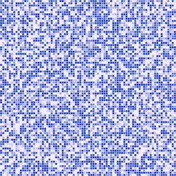 Blue square pixel mosaic background Ilustração Stock