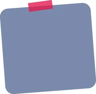 Blue square with red flag corner decoration Stock Illustration