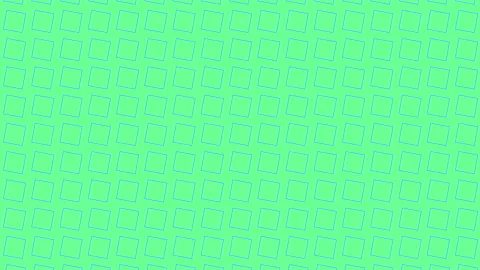 Blue Square Shuffle on Green Background Stockbeeldmateriaal 151100448