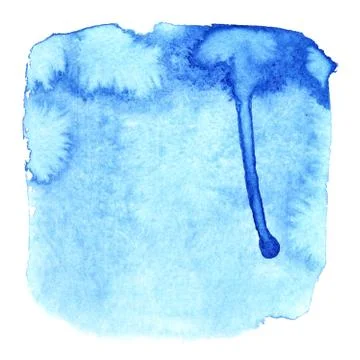 Blue square with stains Stock Photos