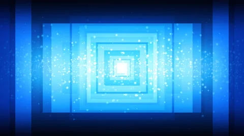Blue Square Tunnel Vídeos de archivo 40888094