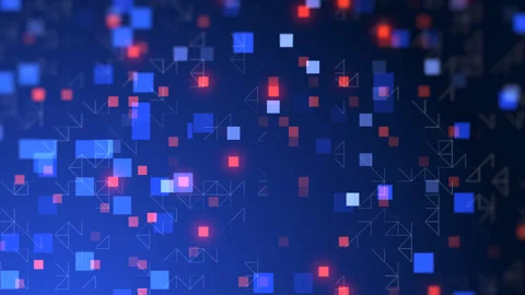 Blue squares. Abstraction Stock Footage 149692679
