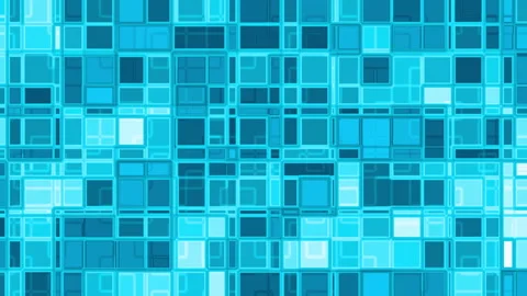 Blue squares and rectangles. overlapping. glowing outlines. Vidéo 289055122