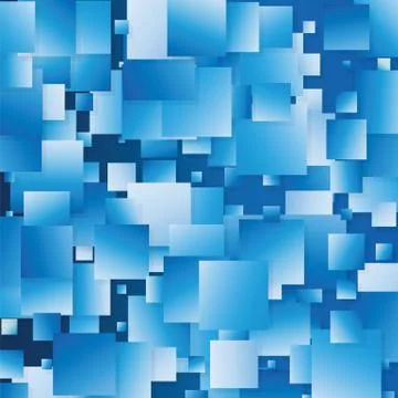 Blue squares background Stock Illustration