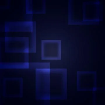 Blue squares on a dark background Stock Photos