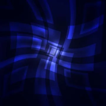 Blue squares on a dark background Stock Photos