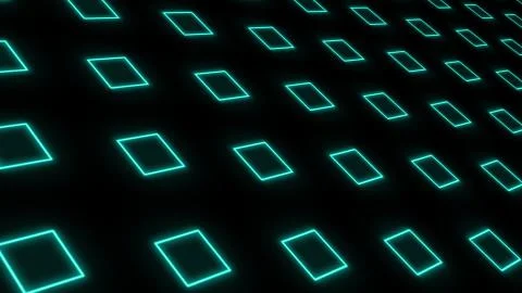 Blue squares on dark blue background Stock Illustration