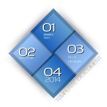Blue squares Illustrazione stock