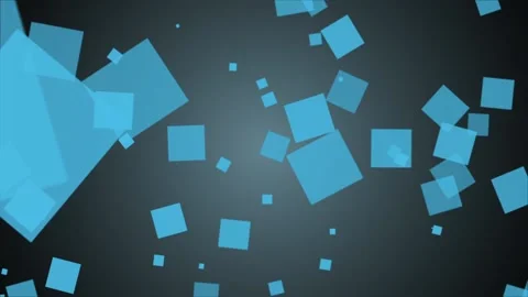 Blue squares motion on black background Video stock 108270944