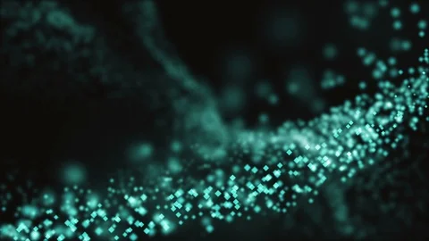 The blue squares' particle background abstract minimal animation. Stock Footage 115315066