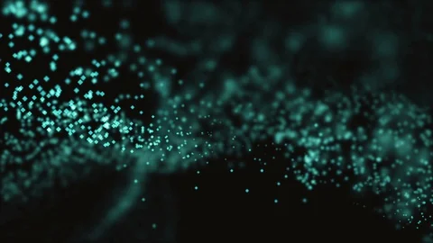 The blue squares' particle rotate background abstract minimal animation. Stock Footage 115315112