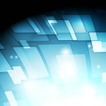 Blue squares tech abstract background Blue squares tech abstract backgroun... 写真素材